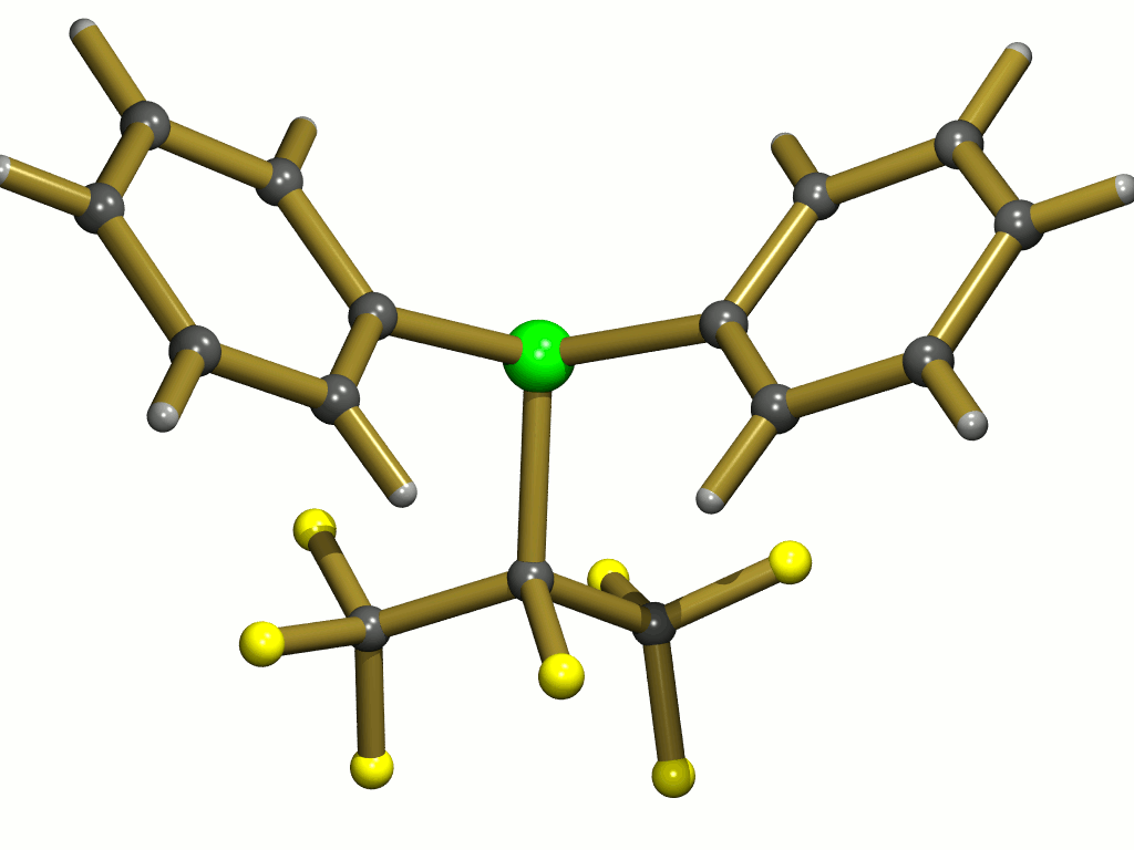 Xray structure of Ph2P(i-C3F7), a secondary fluoroalkyl phosphine