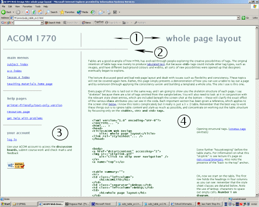 A screen shot of this page with numbered references on it