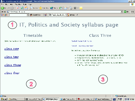Image showing changed state of subj_whatframe.html