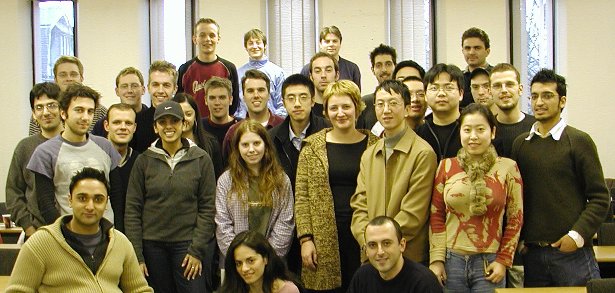 The class of 2003 including Matthew Horridge, Michael Parkin, Karim Nashar, Iain Hart and myself in the back row