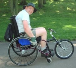 Image of a wheelchair user