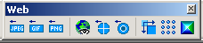 Screen Shot: Web toolbar in PSP8