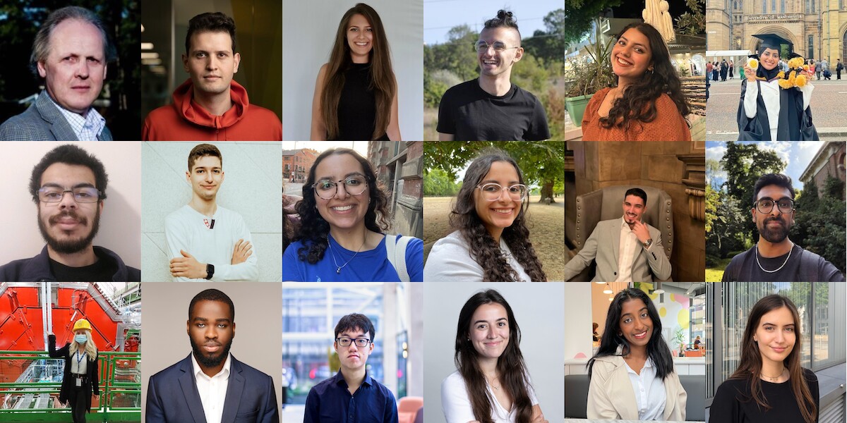 Some recent guests on the podcast. Collage of pictures re-used from LinkedIn and Github with permission. From left to right, top to bottom: Steve, Cristian, Stefania, Bozhidar, Eman, Asma, Jonathan, Ivo, Ingy, Nadine, Pedro, Amish, Raluca, Jason, Brian, Carmen, Sneha and Alice. Thanks again to all our guests for telling us your stories on Hearing Your Future, the Coding Your Future podcast. 🎧