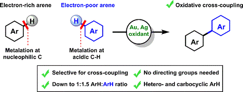 Cover image for Au-Catalyzed Cross-Coupling of Arenes via Double C-H Activation