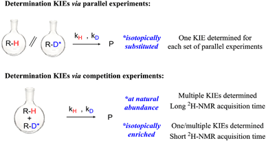 Cover image for Determination of <sup>2</sup>H KIEs from Competition Experiments: Increased Accuracy via Isotopic Enrichment