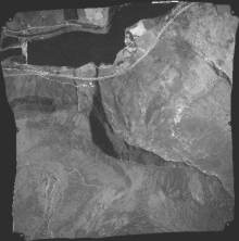Orthorectified aerial photo
