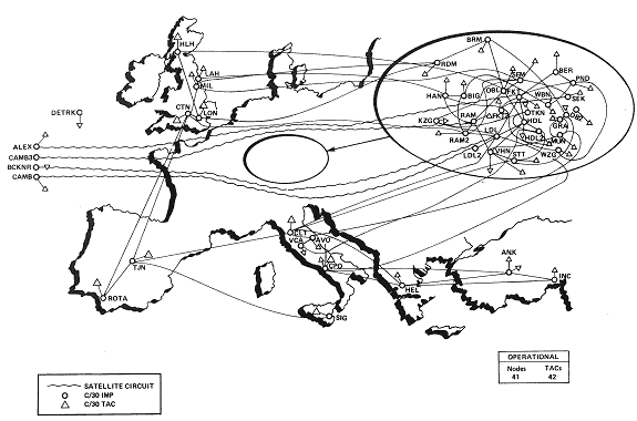 MILNET in Europe - click for larger image