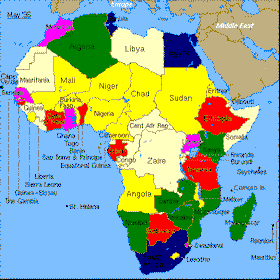 Show Me Africa Map Pamelassmus