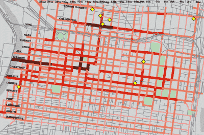 Philadelphia fibre map - click for larger version