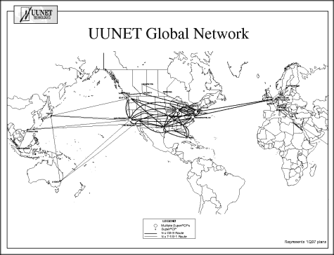 UUNET Global Network map - click for larger version