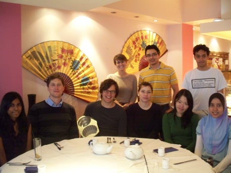 Multiphase Processing Group at James' PhD celebration lunch