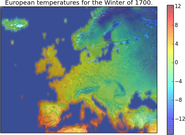 Europe, Winter, 1700
